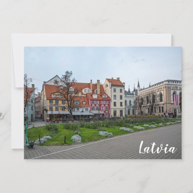 Praça Livu em Riga, Letónia (Frente)
