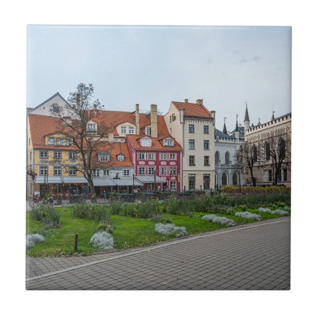 Praça Livu em Riga, Letónia (Frente)