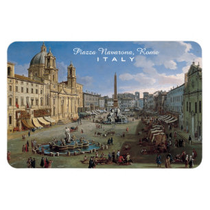 Praça Navona, ímã feito sob encomenda da arte d
