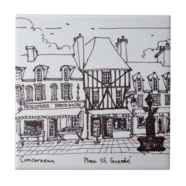 Praça Saint-Guenole, Concarneau | Bretanha (Frente)