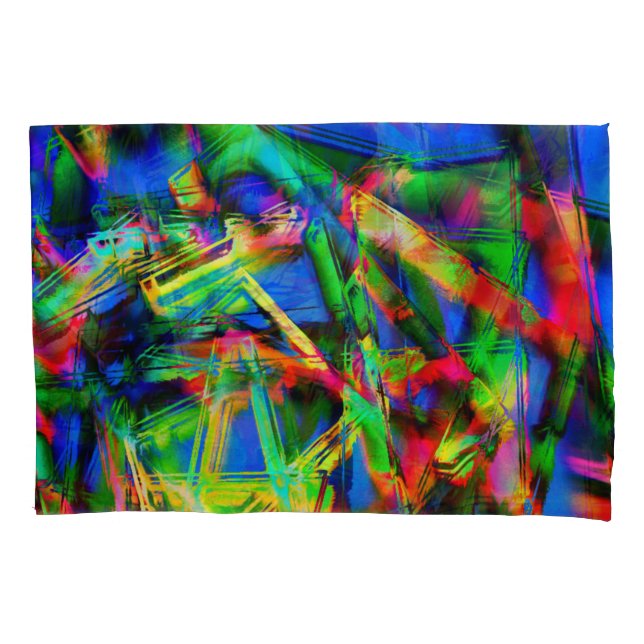 Praças manchadas torcidas, manchas verdes e colori (Frente-Esquerda)