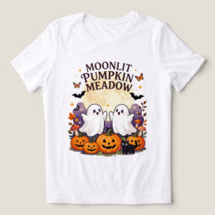 Prado de Abóbora ao Luar Fantasmas de Halloween Fo
