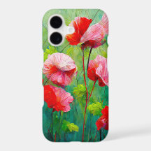 Prado de Papoula da Primavera - Colagem Floral Fre