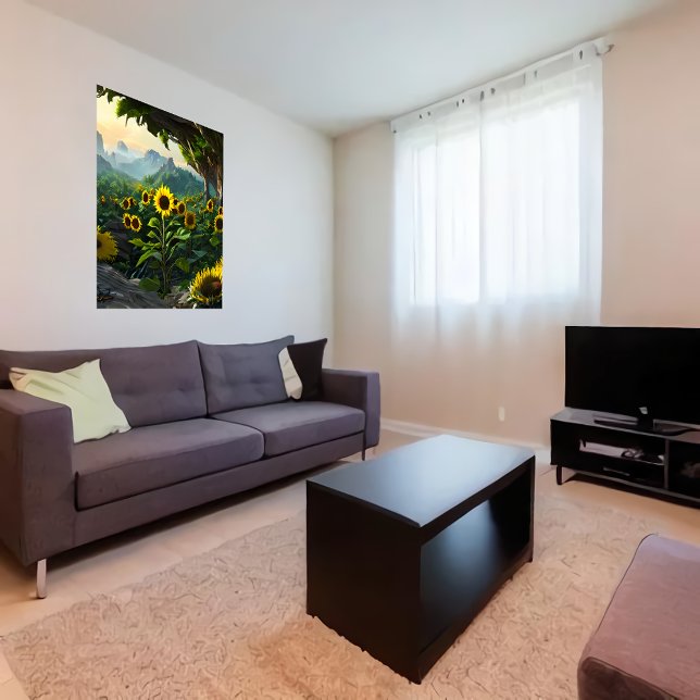 Prado dos girassóis | AI Art Poster (Criador carregado)