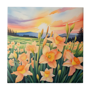 Prados Daffodil Vibrantes