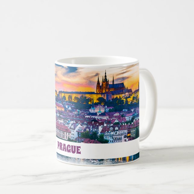 Praga caneca da República Checa (Frente Esquerda)