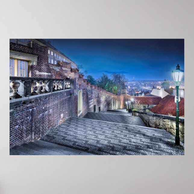 Praga Castle Stairs Poster (Frente)