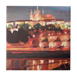 Praga - Hradschin com ponte de Charles