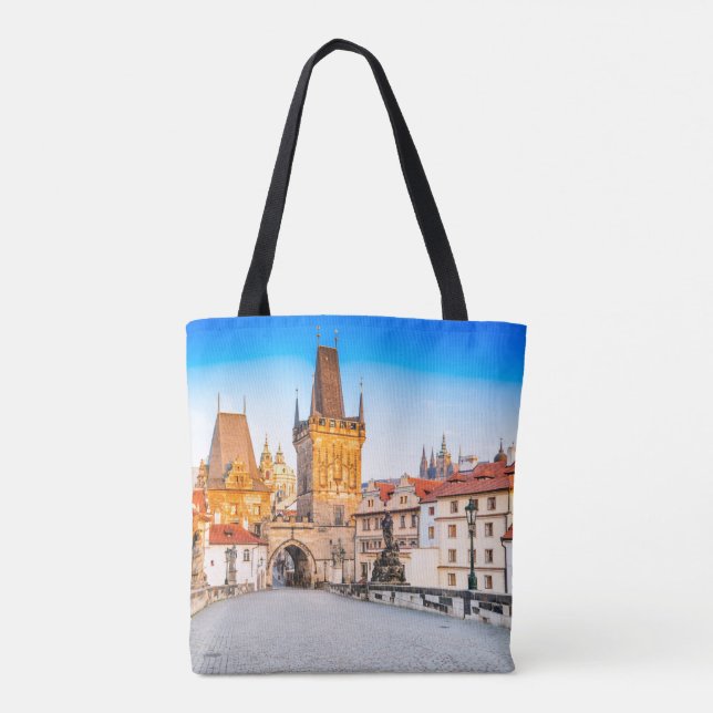 Praga personalizada de tote tote com Impressão (Verso)