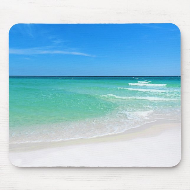 Praia branca Mousepad (Frente)
