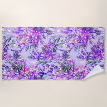 Cortina de chuveiro floral estética toalha de prai