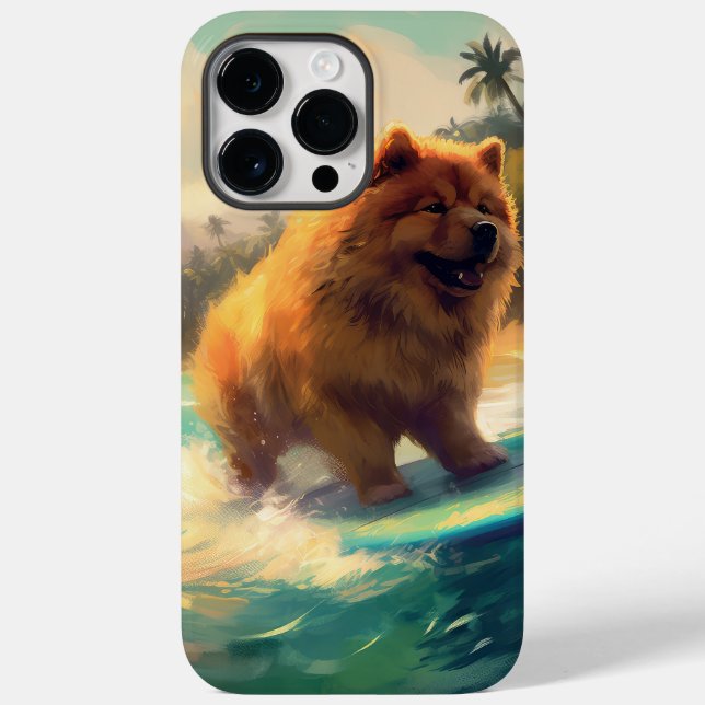 Praia de Chow Chow Pintura de Surf (Verso)