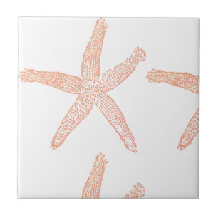 Praia de Estrelas Coral Laranja Salmão Rosa Branco