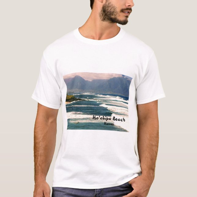 Praia de Ho'okipa, Maui, Camiseta do Havaí (Frente)