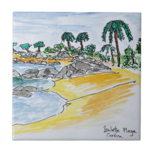 Praia de Isolella, Ajácio Córsega, França