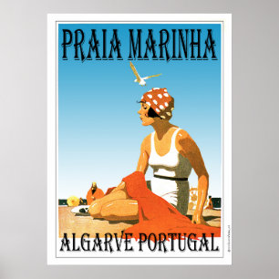 Praia de Marinha do Praia, poster do Algarve