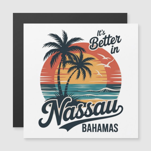 Praia de Nassau Bahamas Verão (Frente/Verso)