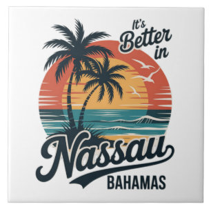 Praia de Nassau Bahamas Verão
