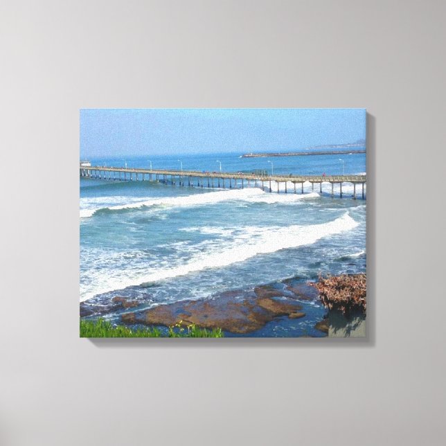 PRAIA DE OCEANO, canvas DE CALIFÓRNIA (Frente)