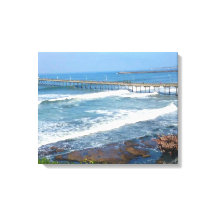 PRAIA DE OCEANO, canvas DE CALIFÓRNIA