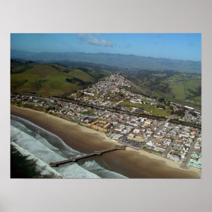Praia de Pismo, impressão da opinião aérea de