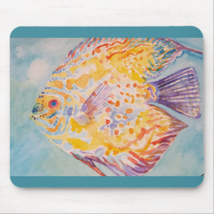 praia do mar Peixes aquarela Computador Mouse Pad