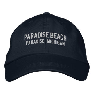 Praia do Paraíso Michigan Boné de Beisebol Bordado