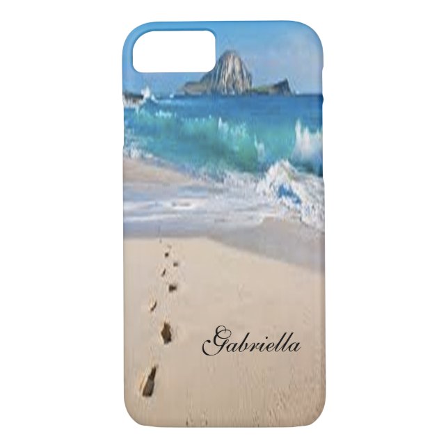 Praia e capa de telefone personalizadas da cena do (Verso)