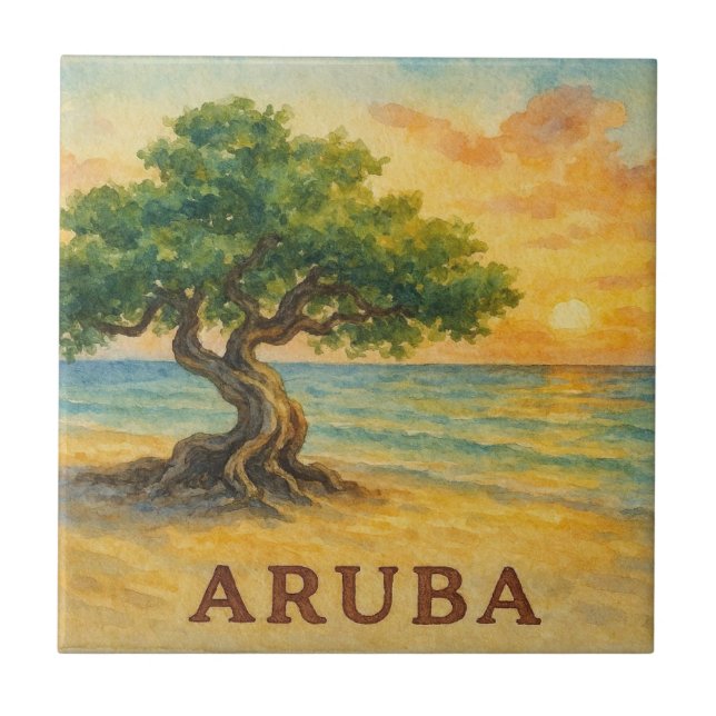 Praia Eagle Aruba Divi Tree Golden Hour (Frente)