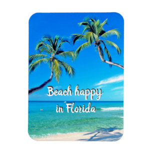 Praia feliz no ímã da Flórida