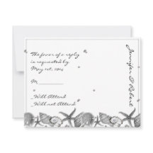 Praia Glamorosa no Cartão de Resposta Prateada