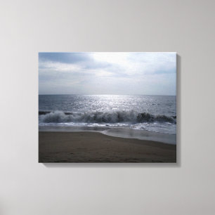 Praia inspirada da arte das canvas das fotos no