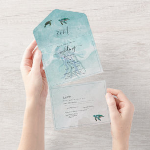 Praia Mar Tartaruga Destino Casamento RSVP MENU To