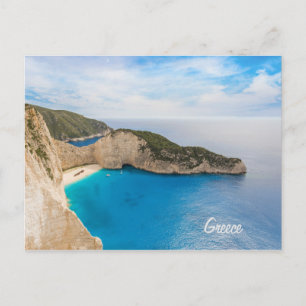 Praia Navagio Grécia Cartão Postal Zakynthos Naufr