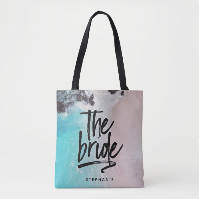 Praia Personalizada A Bag Bride Tote (Frente)