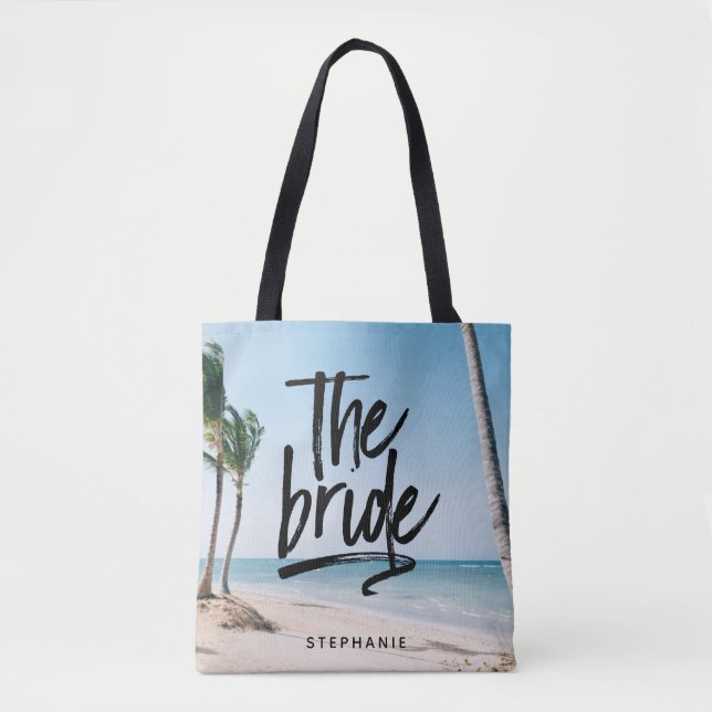 Praia Personalizada A Bag Bride Tote (Frente)