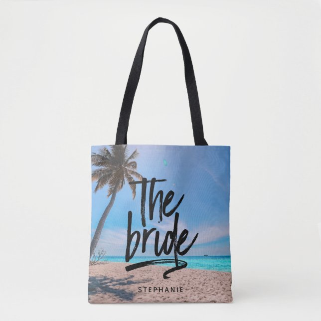 Praia Personalizada A Bag Bride Tote (Frente)