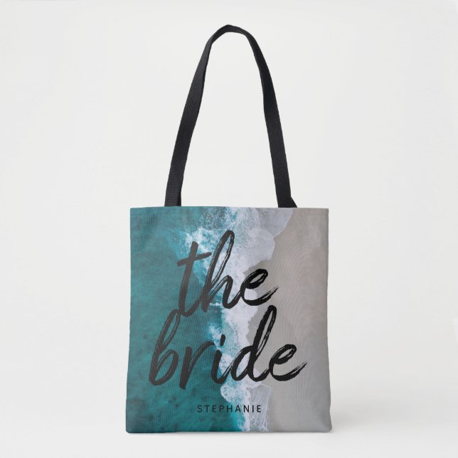 Praia Personalizada A Bag Bride Tote (Frente)