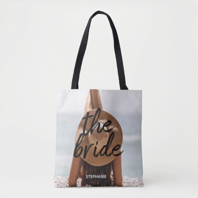 Praia Personalizada A Bag Bride Tote (Frente)