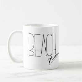 Praia por favor! Caneca de café