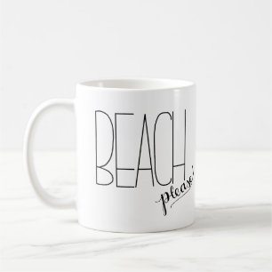 Praia por favor! Caneca de café