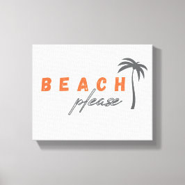 praia, por favor. Canvas Wall Art