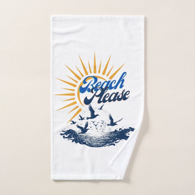 Praia, por favor, entregue toalha por Sommer Hamil (Toalha de mão)