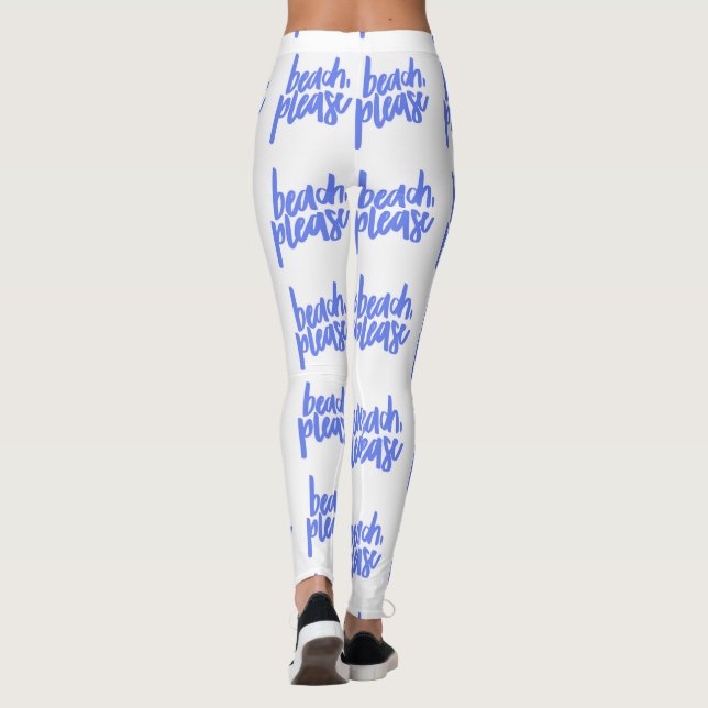 Praia Por Leggings (Verso)