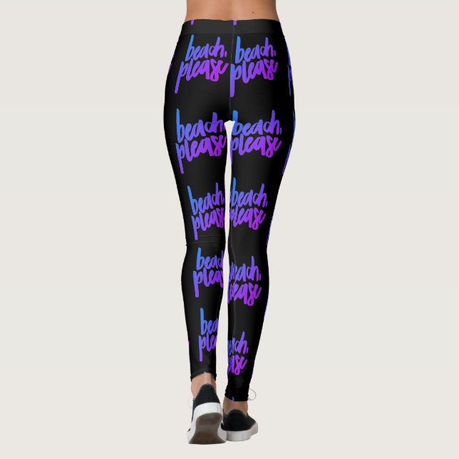 Praia Por Leggings (Verso)