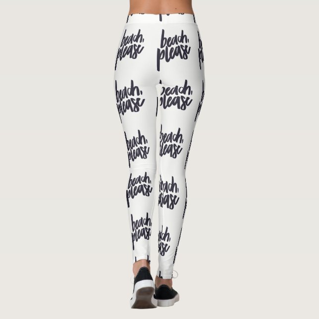 Praia Por Leggings (Verso)