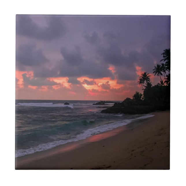 Praia Romântica ao Crepúsculo (Frente)