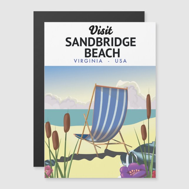 Praia Sandbridge Virgínia EUA, (Frente/Verso)