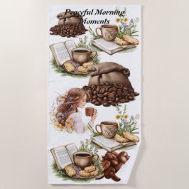 Praia Toalha de Momento da Manhã Pacífica