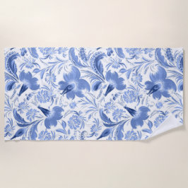 Praia Toalha estética de chá floral